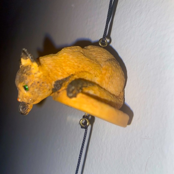 Antique cat and fish  wind chime - Picture 7 of 8